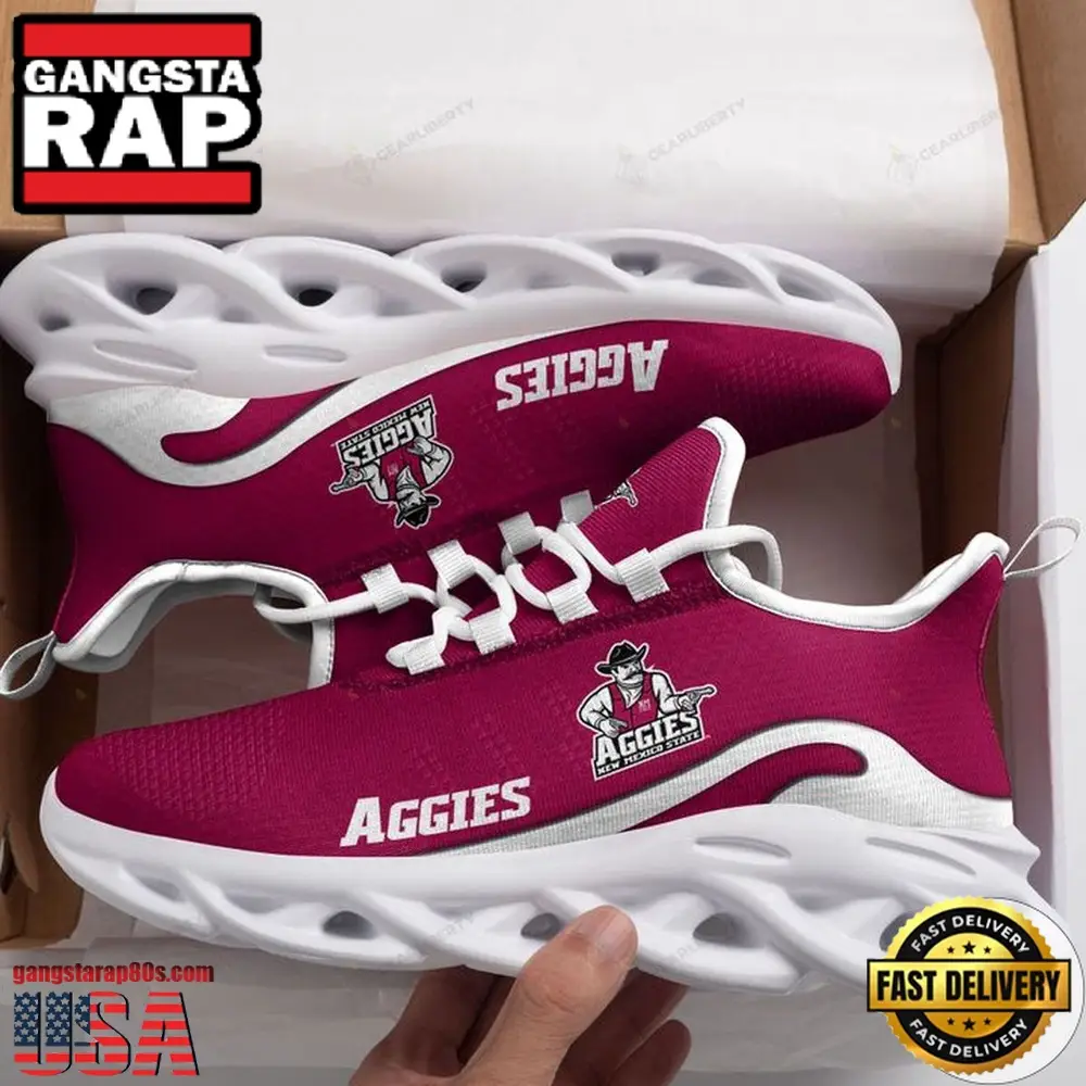 NCAA New Mexico State Aggies Unique Design Max Soul Shoes Running Sneakers NCAA New Mexico State Aggies Unique Design Max Soul Shoes Running Sneakers - Image 1