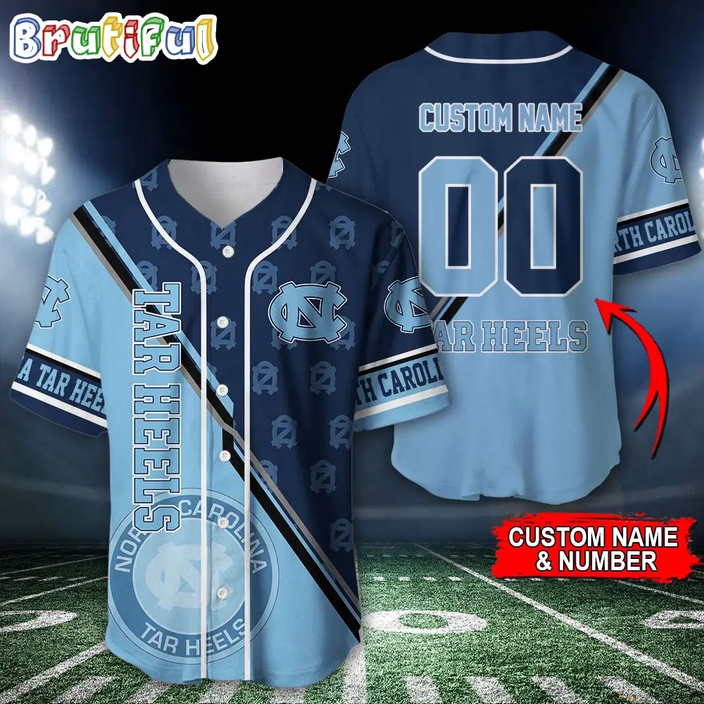 Ncaa North Carolina Tar Heels Baseball Jersey, Custom Sport Jersey Shirt