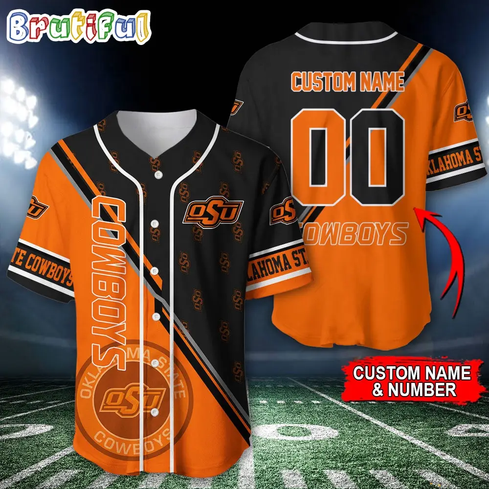 NCAA Oklahoma State Cowboys Baseball Jersey, Custom Sport Jersey Shirt