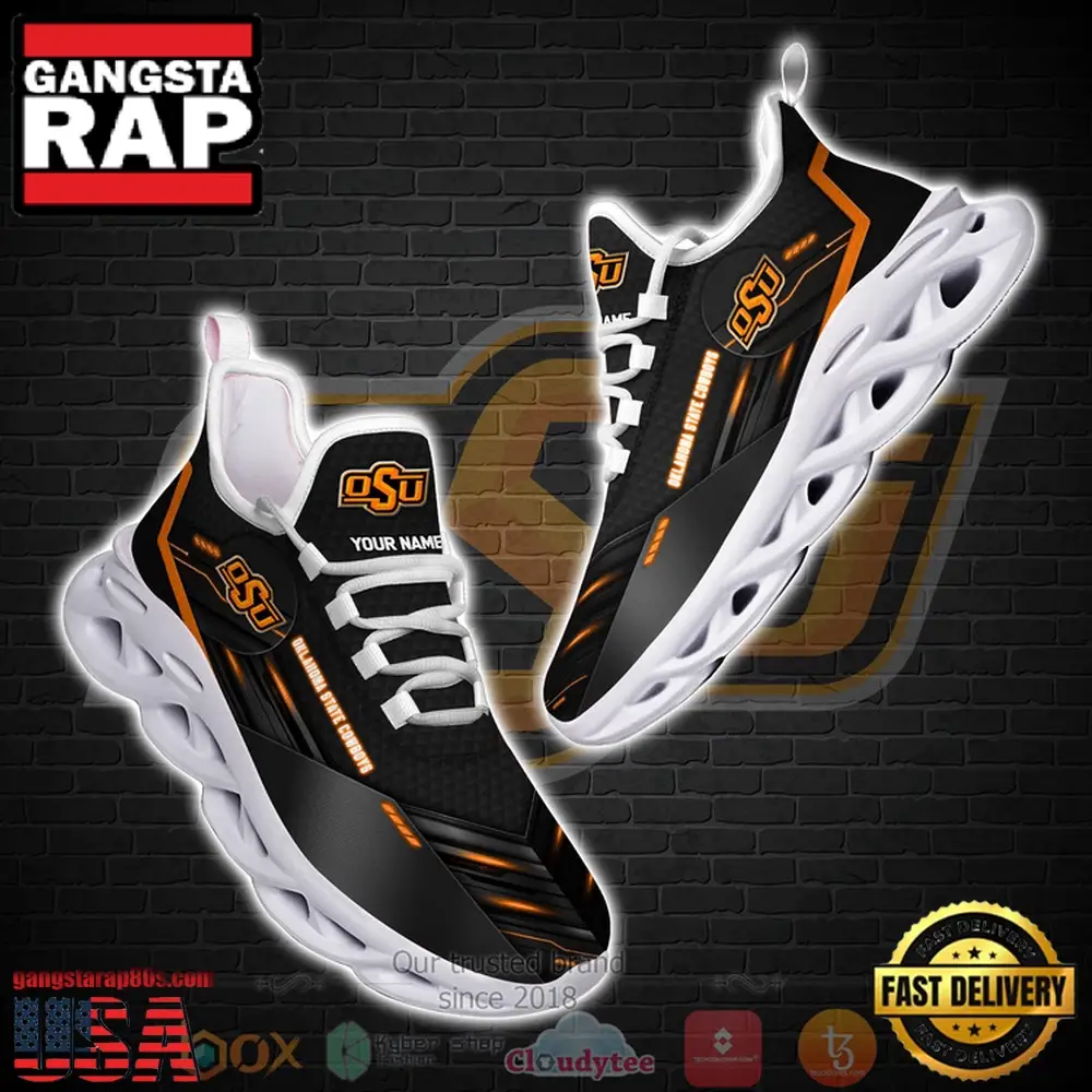 NCAA Oklahoma State Cowboys Custom Name Clunky Unique Design Max Soul Shoes Running Sneakers