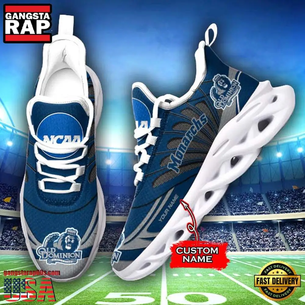 NCAA Old Dominion Monarchs Custom Name Max Soul Shoes Sneakers NCAA Old Dominion Monarchs Custom Name Max Soul Shoes Sneakers - Image 1