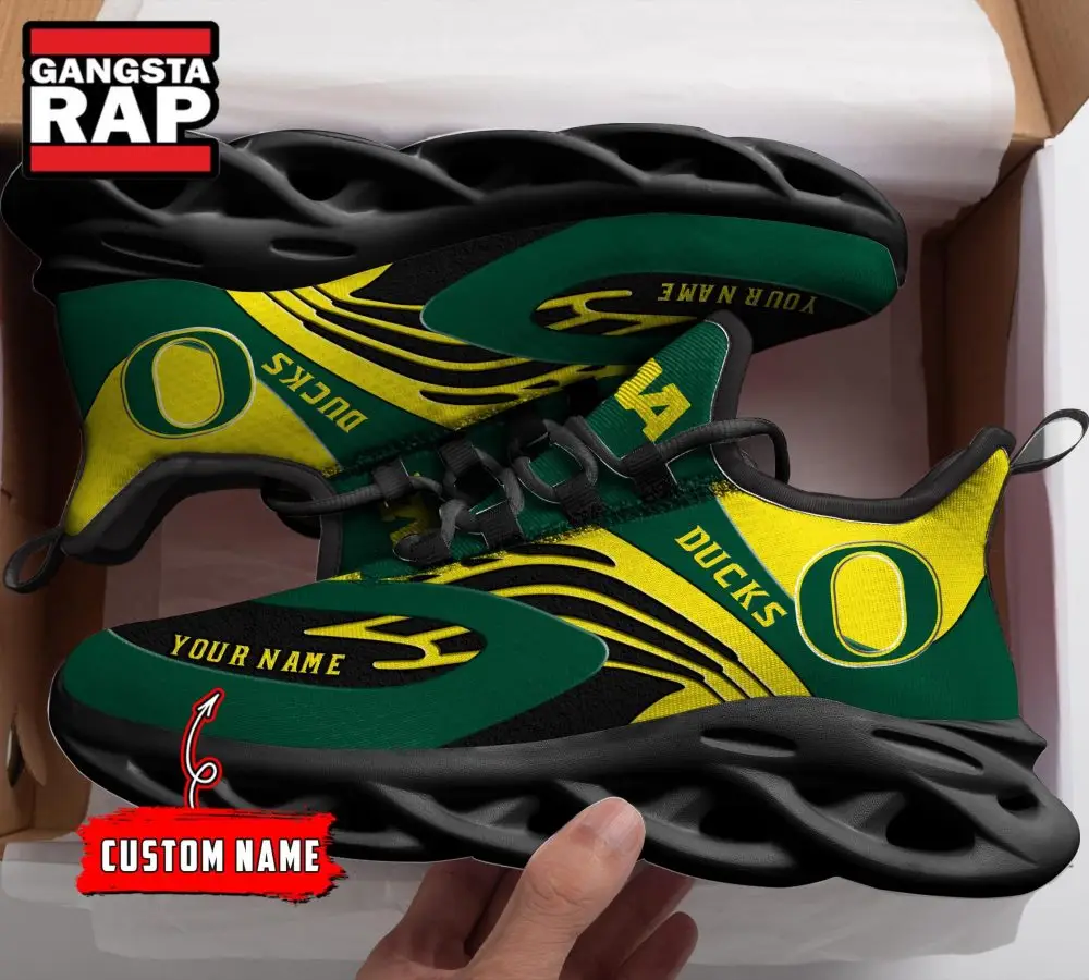 NCAA Oregon Ducks Sport Logo Team Custom Name Max Soul Shoes