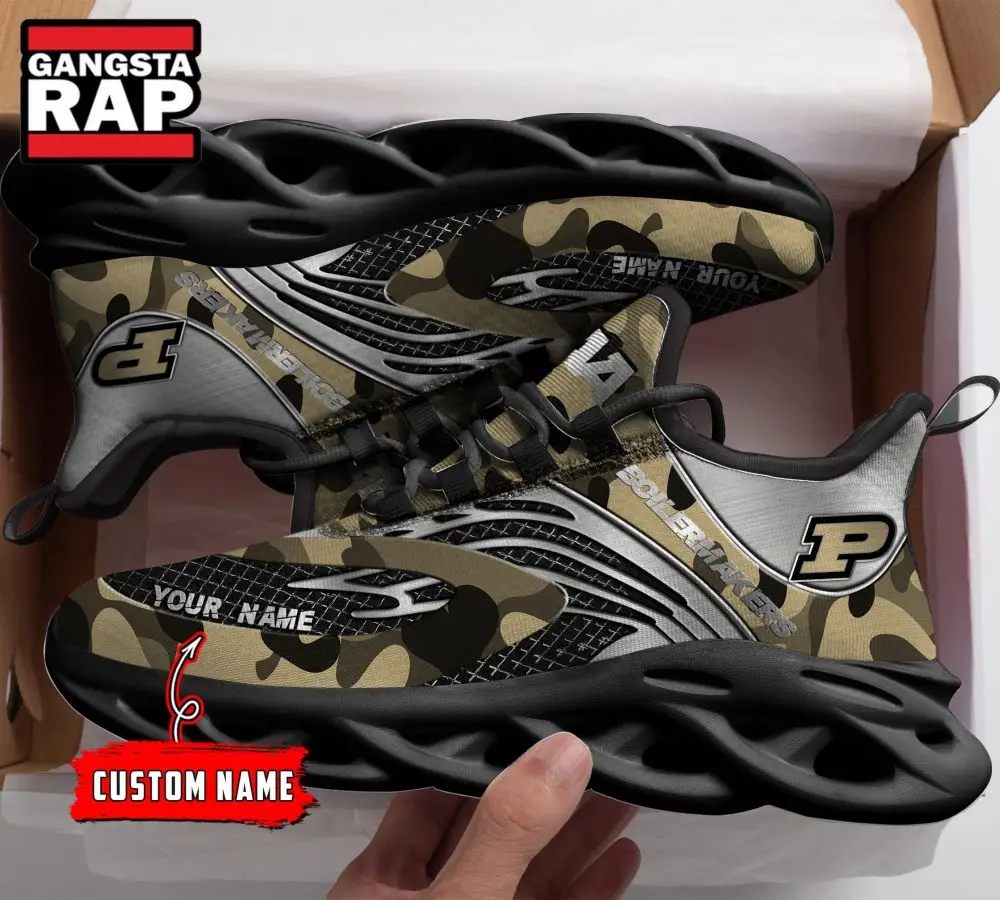 NCAA Purdue Boilermakers Sport Logo Team Custom Name Max Soul Shoes