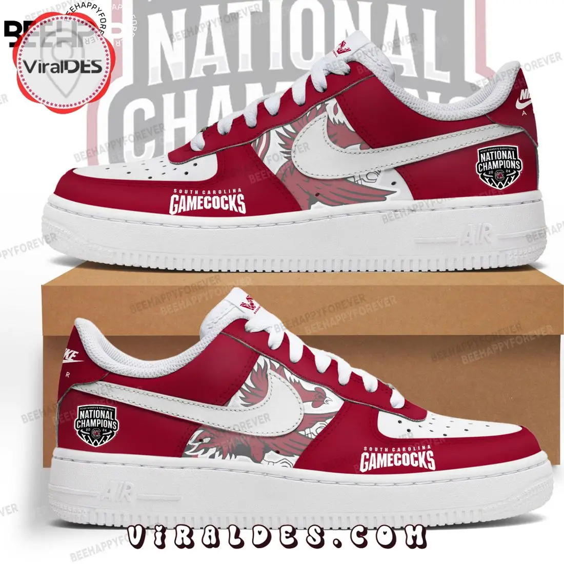 NCAA South Carolina Gamecocks Champions Air Force Sneakers
