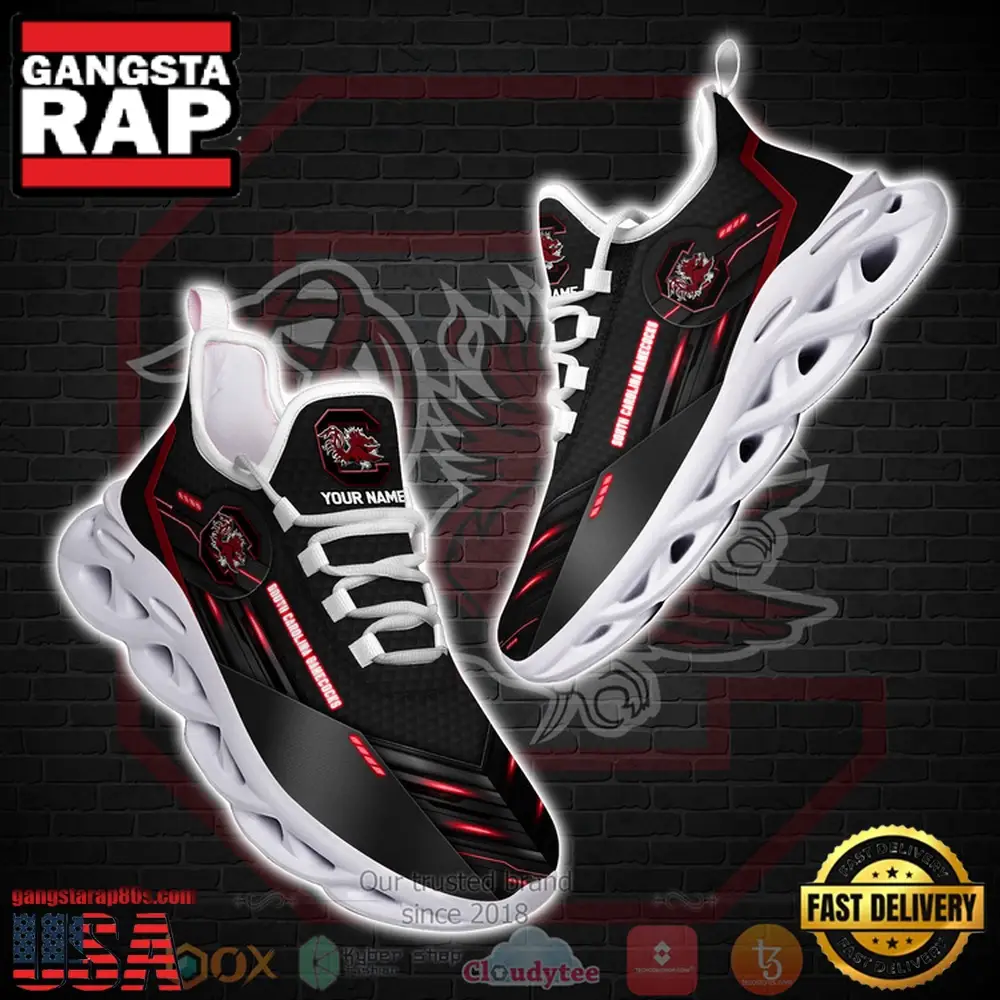 NCAA South Carolina Gamecocks Custom Name Clunky Unique Design Max Soul Shoes Running Sneakers NCAA South Carolina Gamecocks Custom Name Clunky Unique Design Max Soul Shoes Running Sneakers - Image 1