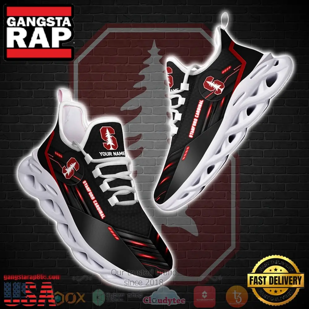 NCAA Stanford Cardinal Custom Name Clunky Unique Design Max Soul Shoes Running Sneakers NCAA Stanford Cardinal Custom Name Clunky Unique Design Max Soul Shoes Running Sneakers - Image 1