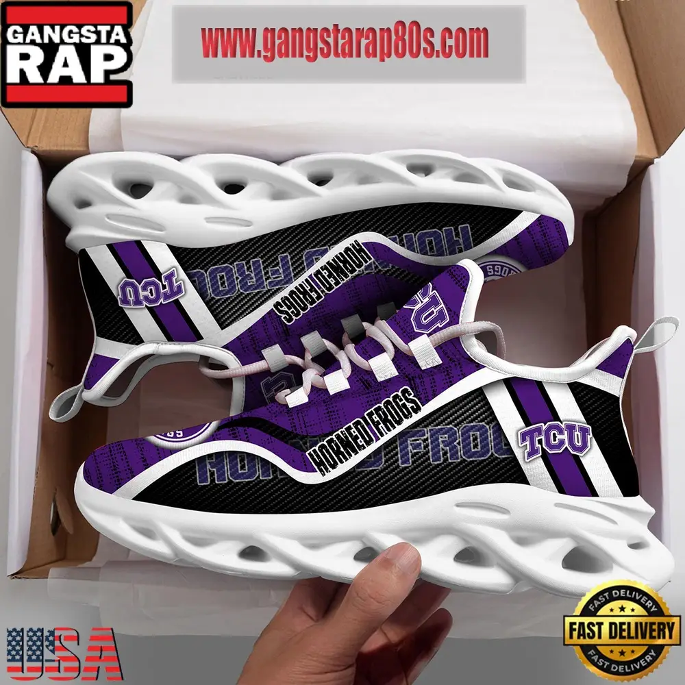 NCAA TCU Horned Frogs New Design Max Soul Shoes Running Sneakers