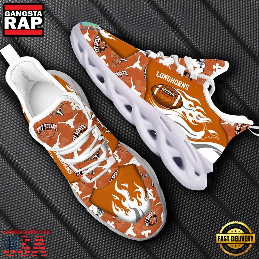 NCAA Texas Longhorns New Design Max Soul Shoes, Running Sneakers