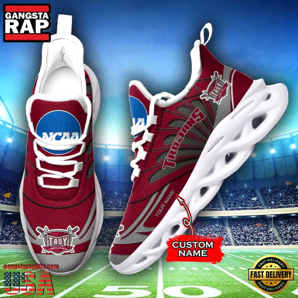 NCAA Troy Trojans Custom Name Max Soul Shoes Sneakers