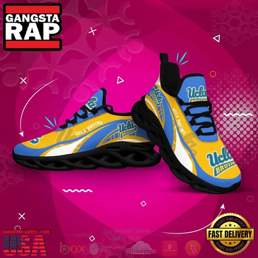 NCAA Ucla Bruins Football Clunky Unique Design Max Soul Shoes Running Sneakers NCAA Ucla Bruins Football Clunky Unique Design Max Soul Shoes Running Sneakers - Image 1