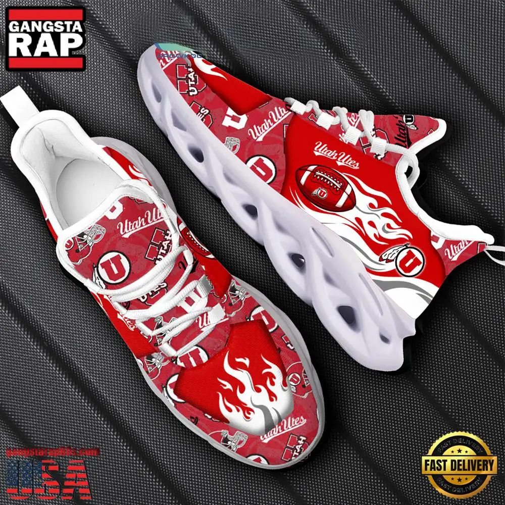 NCAA Utah Utes New Design Max Soul Shoes, Running Sneakers