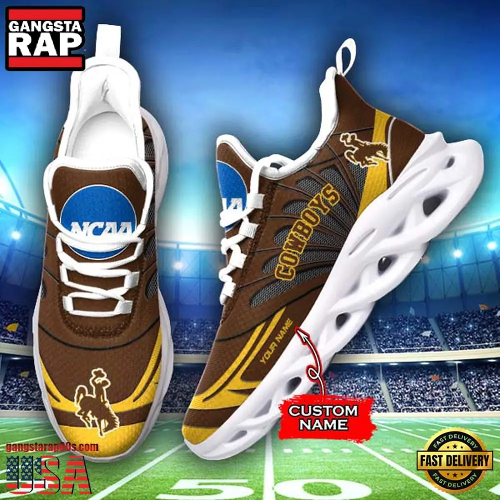 NCAA Wyoming Cowboys Custom Name Max Soul Shoes Sneakers