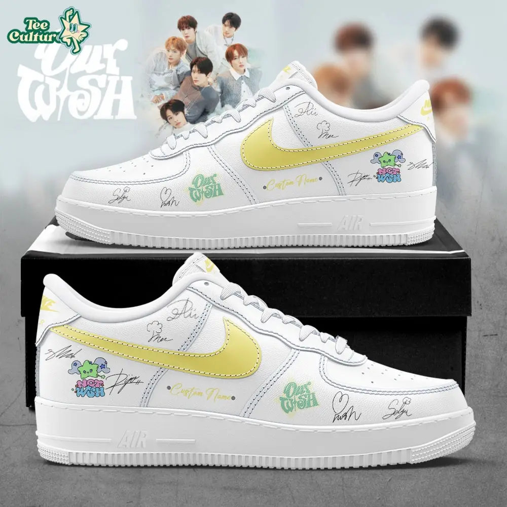 NCT WISH INTO THE WISH Our WISH Tour V3 Custom Name Sneakers NCT WISH INTO THE WISH Our WISH Tour V3 Custom Name Sneakers - Image 1