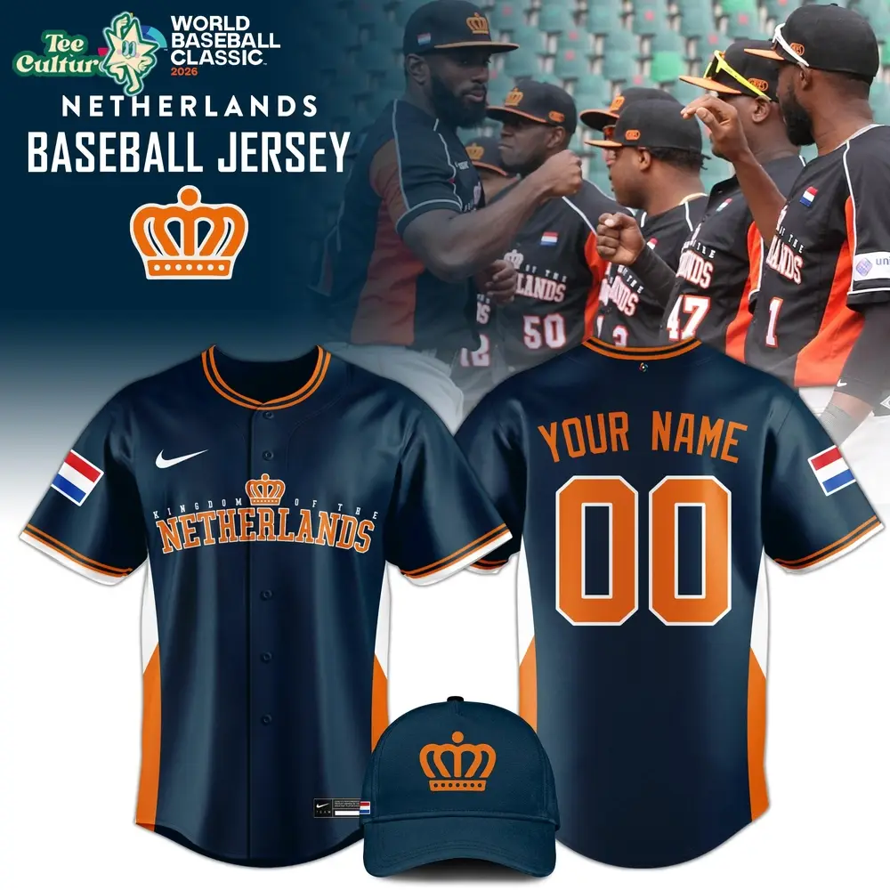 Netherlands Baseball 2026 World Baseball Classic Jersey Limited Edition Navy