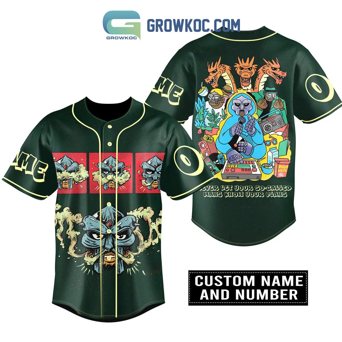 Never Let Your So Called Mans Know Your Plans Personalized Baseball Jersey