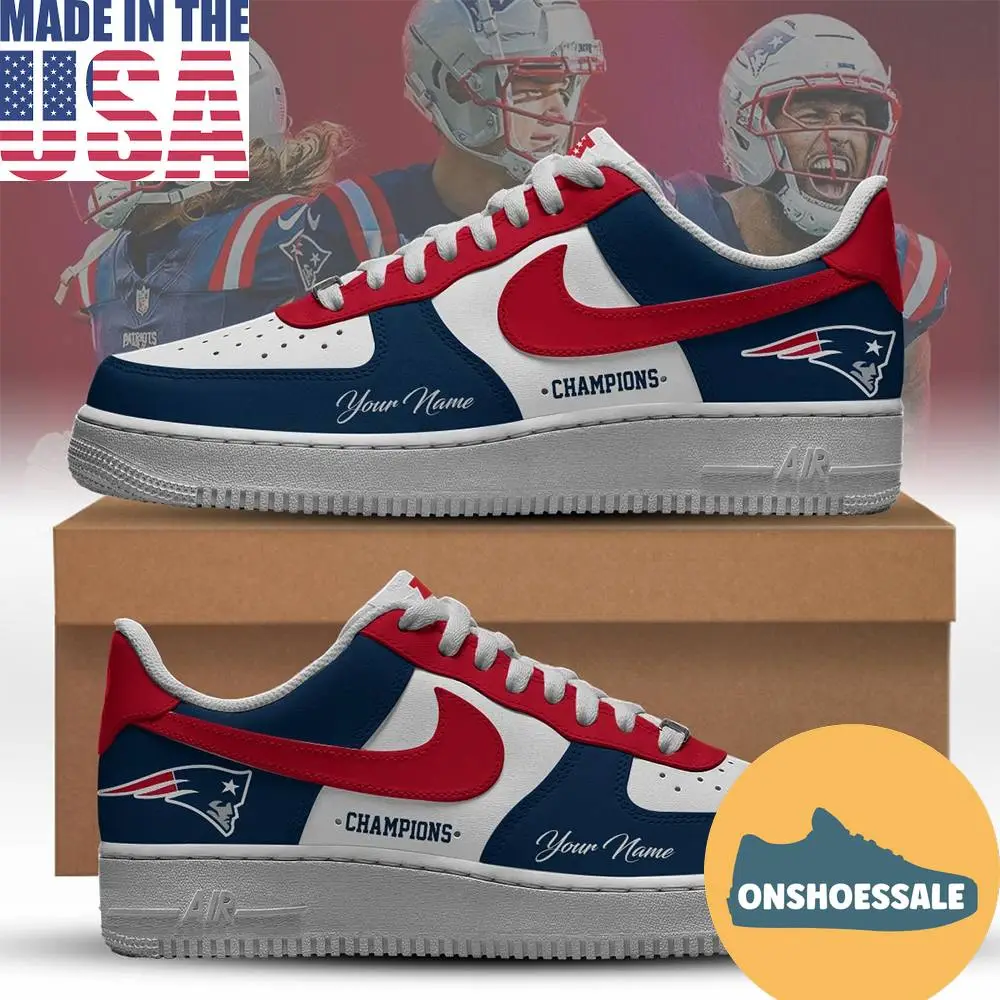 New England Patriots Afc Conference Champions Air Force 1 Shoes, Gift For Fans - Best Gift Shoes