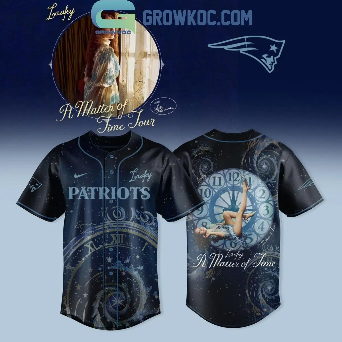 New England Patriots Laufey A Matther Of Time Tour 2025 Jersey