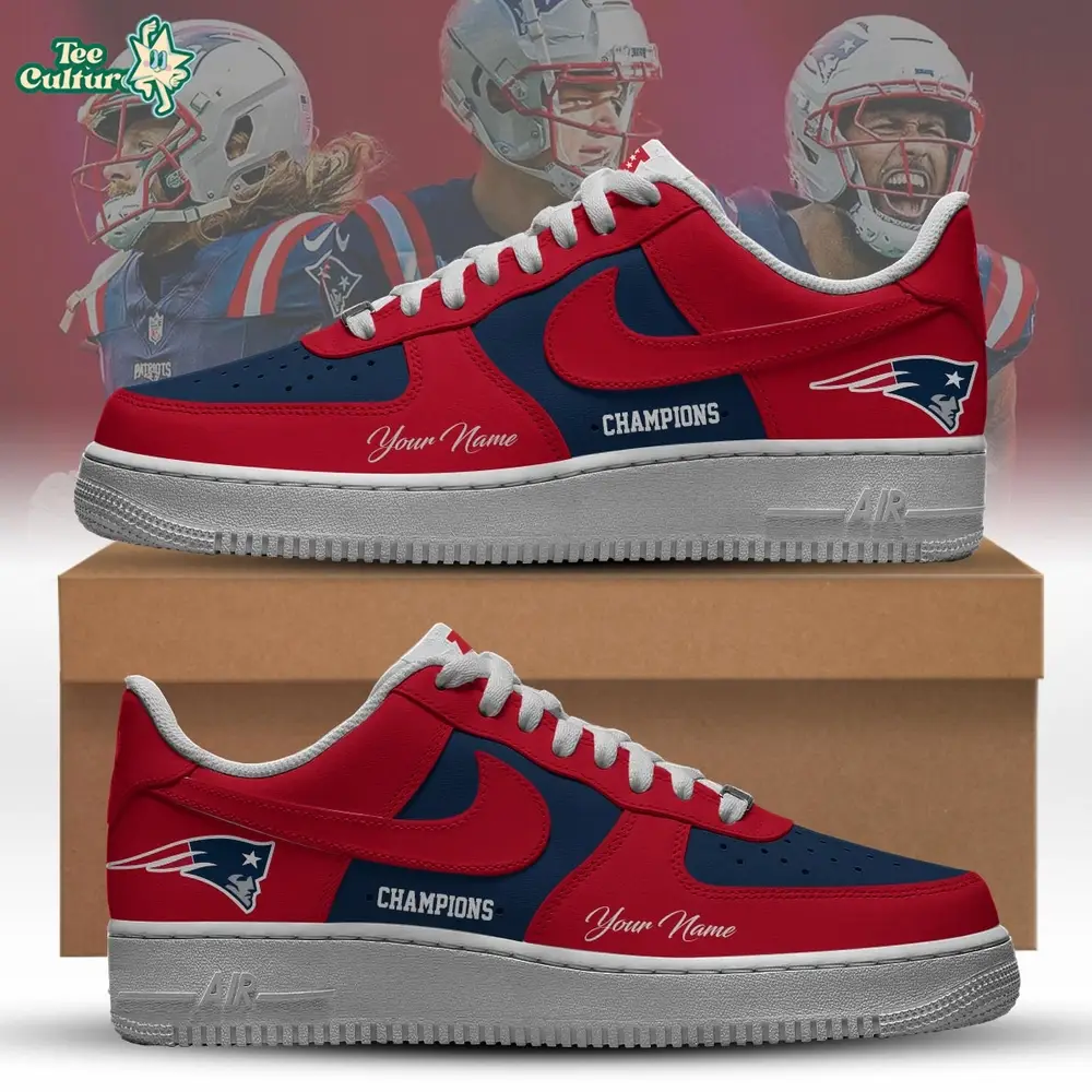 New England Patriots x 2026 AFC Conference Champions Air Force 1 - Red