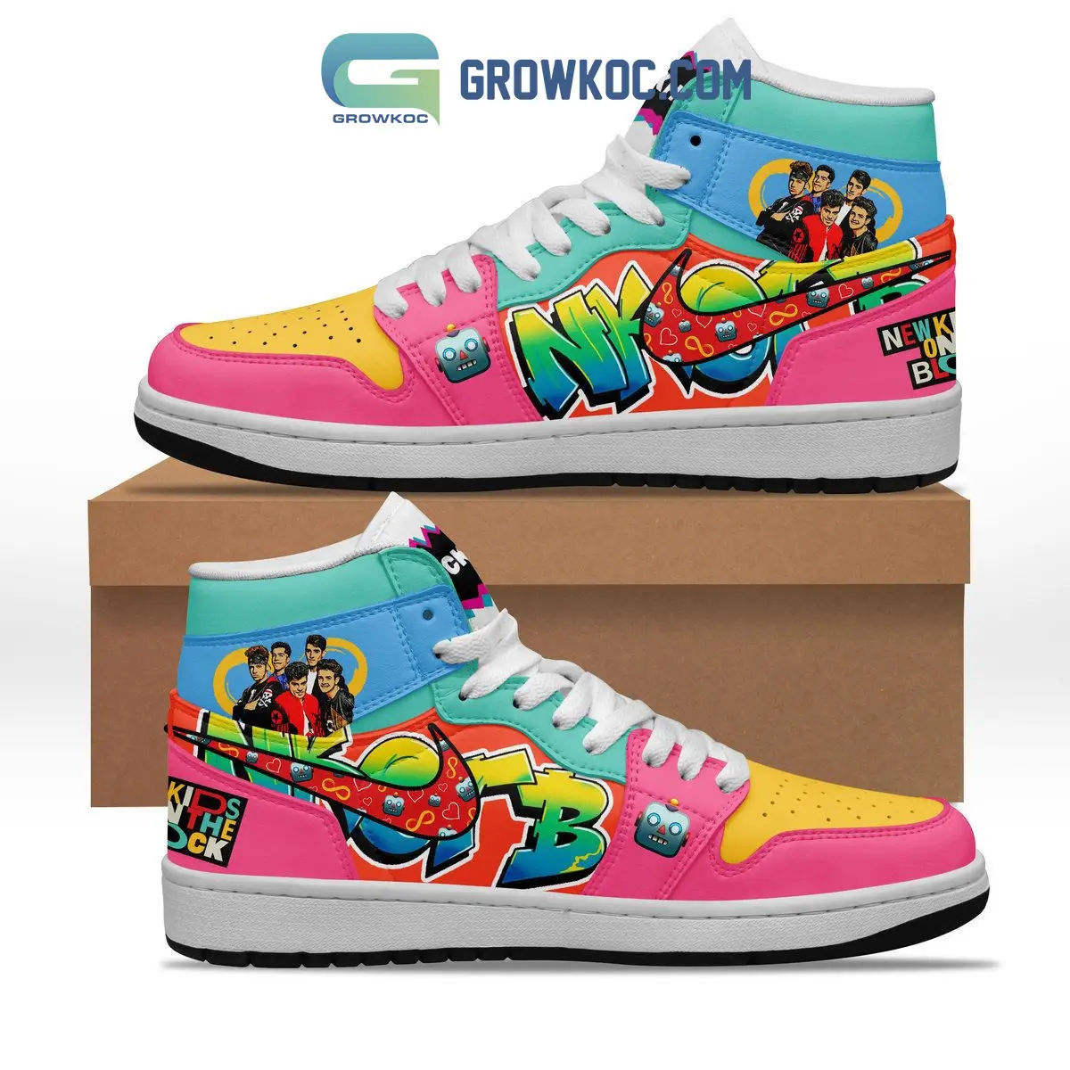 New Kids On The Block Fan Air Jordan 1 Shoes