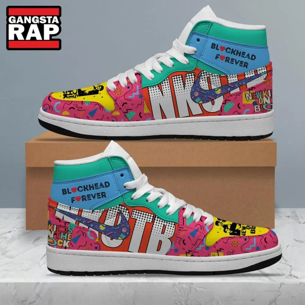 New Kids On The Block Music Air Jordan 1 Hightop Shoes
