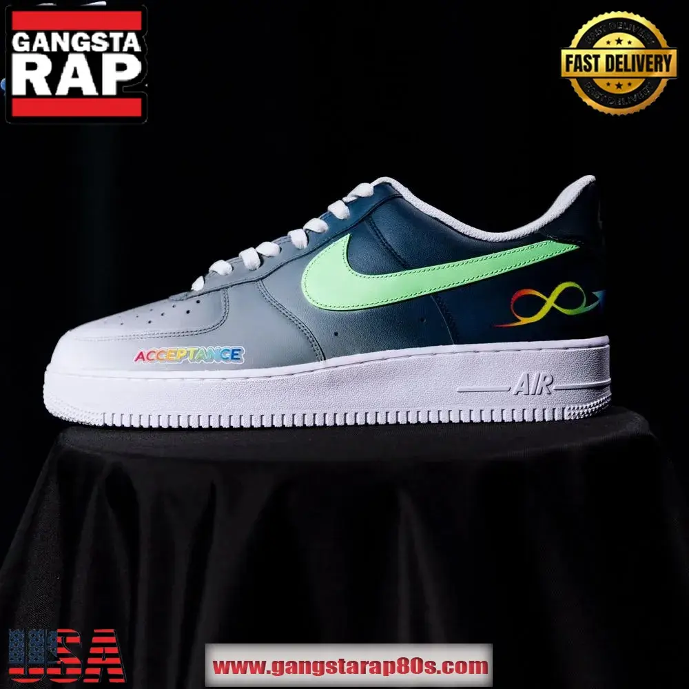 New Orleans Pelicans x To The Max Autism Acceptance 2025 Limited Edition Air Force 1 Running Sneakers Shoes