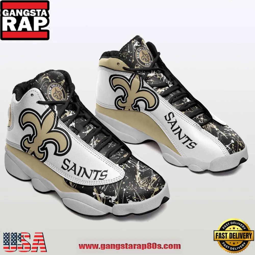 New Orleans Saints Air Jordan 13 Sneakers Shoes