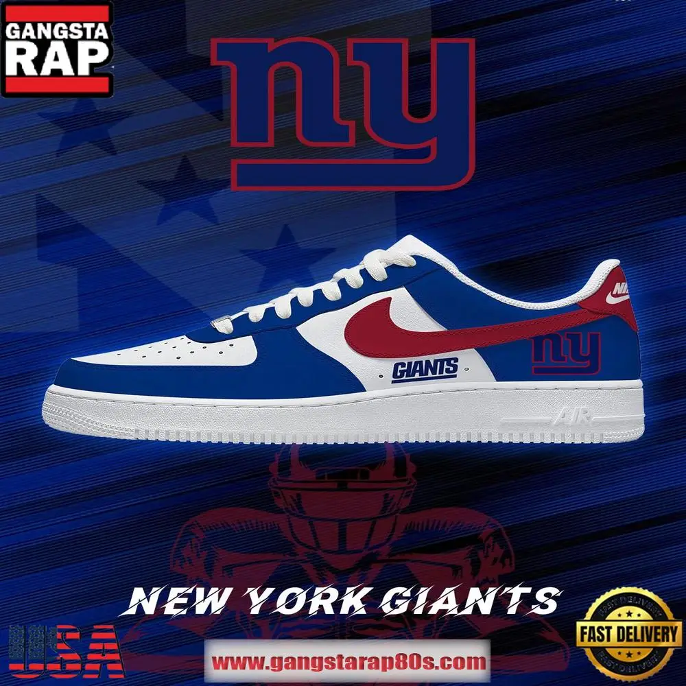 New York Football Limited NFL Air Force 1 Sneakers Shoes New York Football Limited NFL Air Force 1 Sneakers Shoes - Image 1