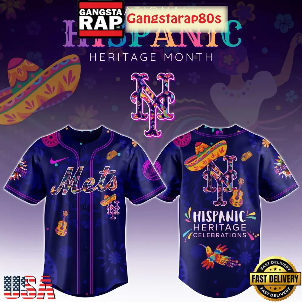 New York Mets Hispanic Heritage Celebrations 2025 Unique Design Baseball Jersey