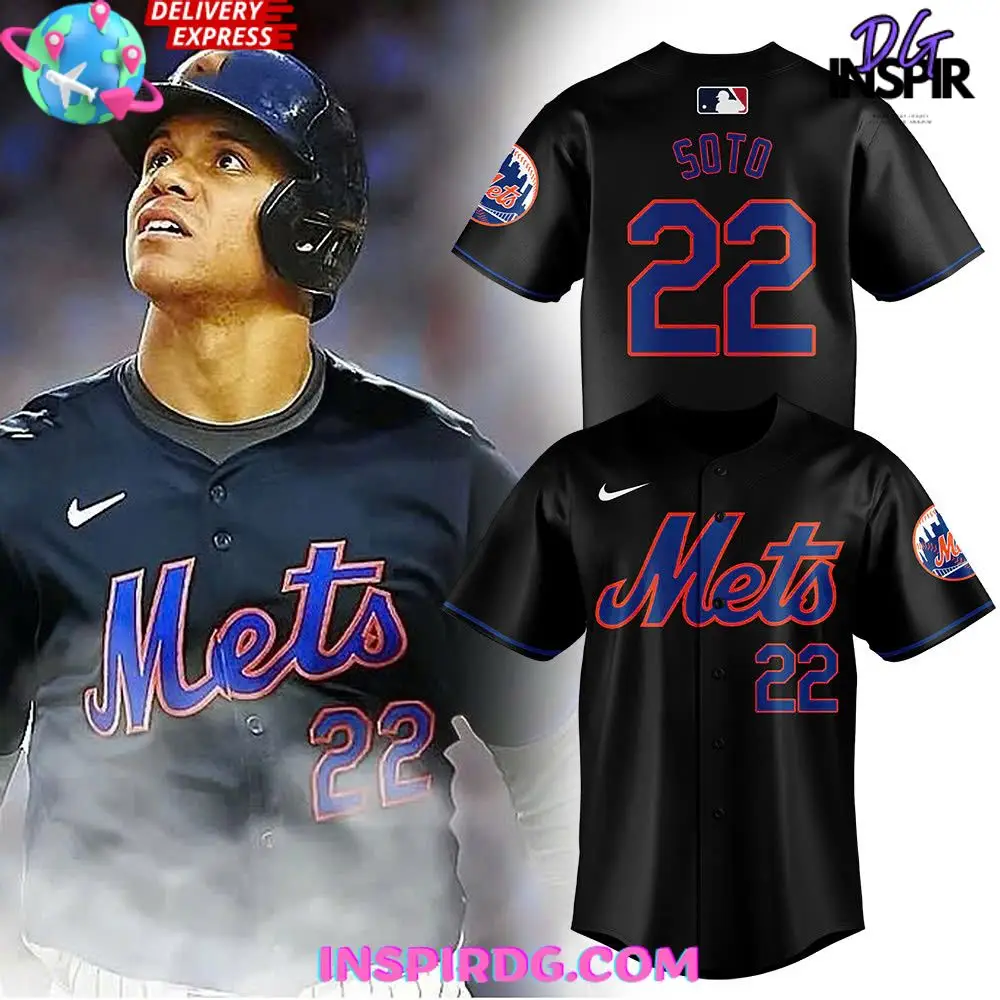 New York Mets Juan Soto Special Edition Black Baseball Jersey