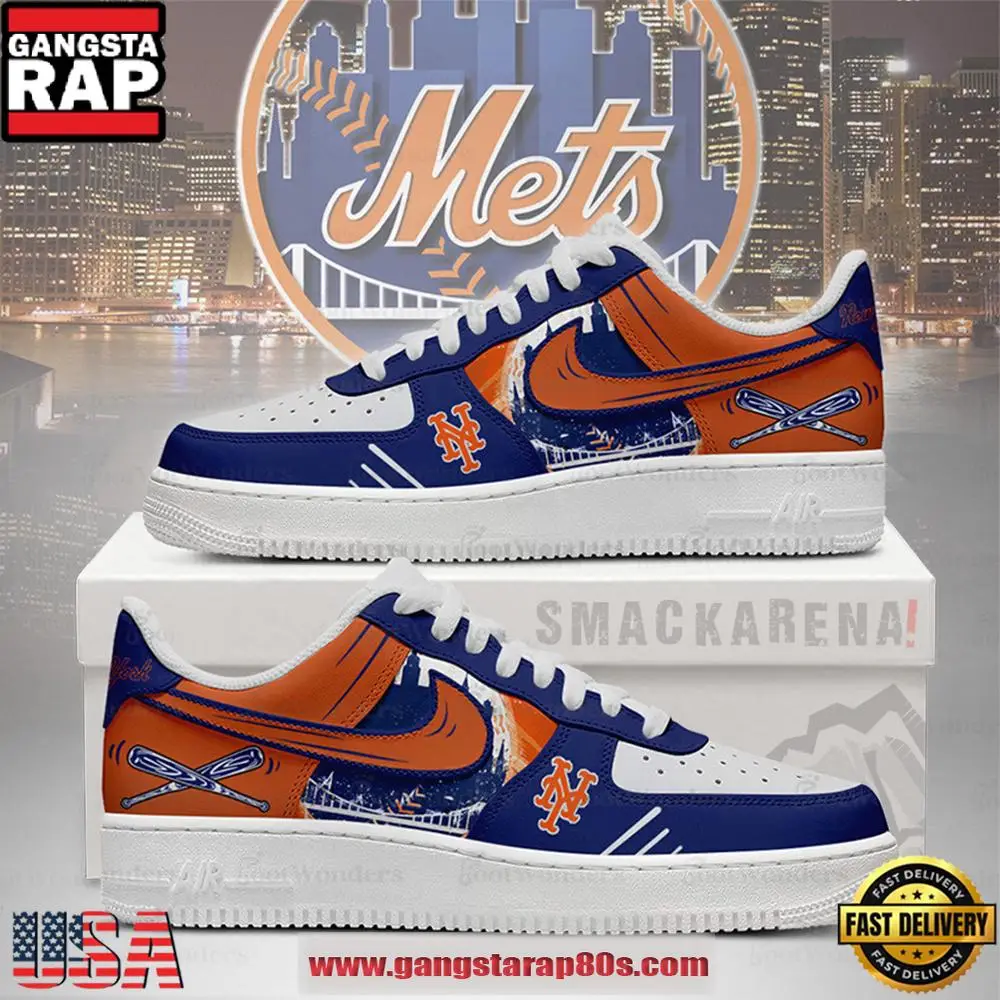 New York Mets MLB Trending Sneakers Air Force 1 Low Top Shoes