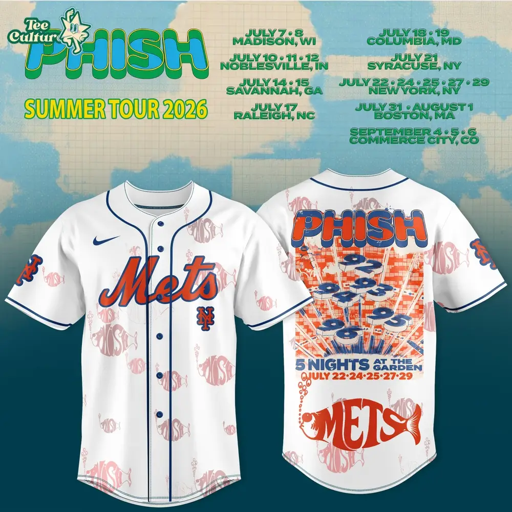 New York Mets MLB x Phish Summer Tour 2026 Limited Jersey