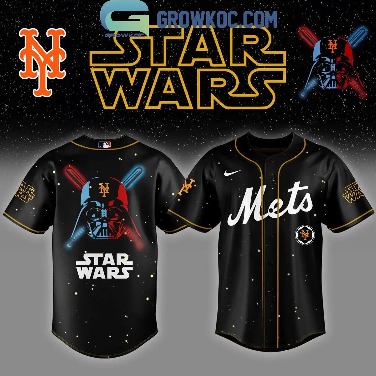 New York Mets MLB x Star Wars 2025 Baseball Jersey
