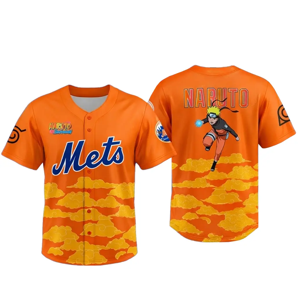 New York Mets Naruto Shippuden Night 2026 Baseball Jersey - Tazila
