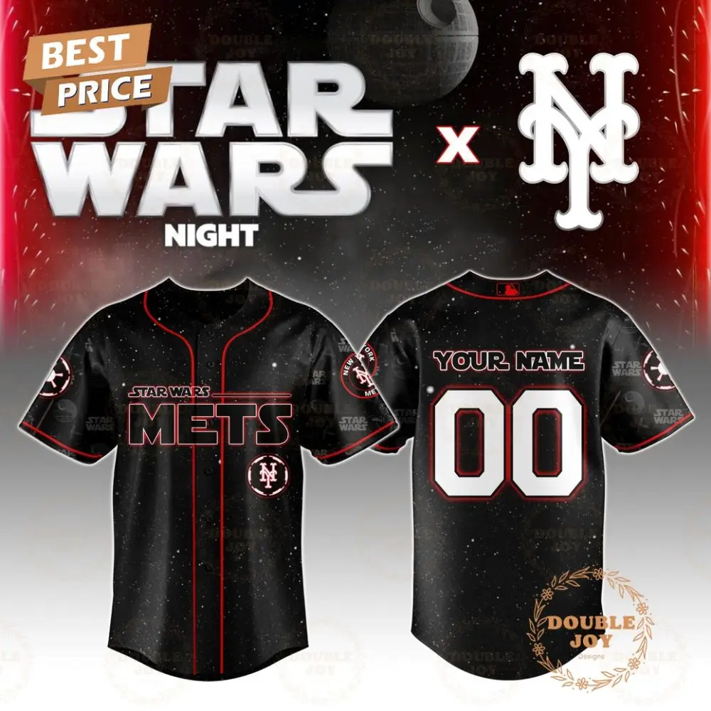 New York Mets Star Wars 2025 Custom Name Limited Edition Baseball Jersey