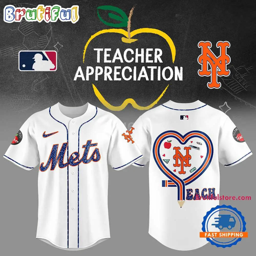 New York Mets Teacher Appreciation 2025 Baseball Jersey