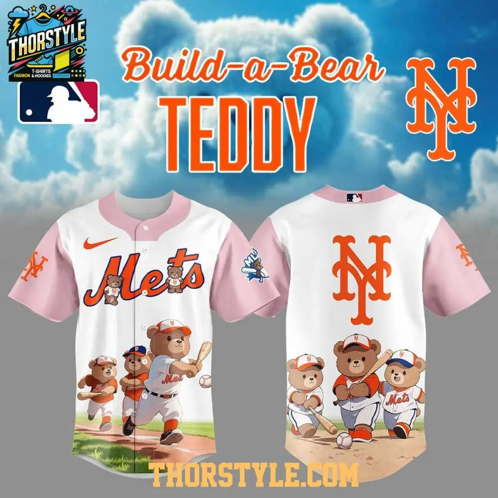 New York Mets Teddy Bear 2025 Dream Team Mlb Baseball Jersey