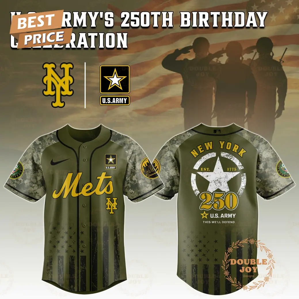 New York Mets U.S. Army's 250th Limited Edition Baseball Jersey