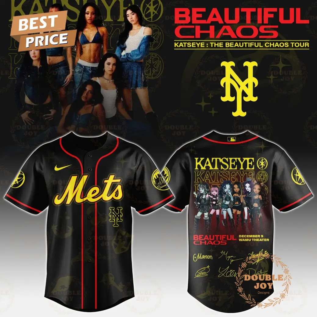 New York Mets x Katseye "The Beautiful Chaos Tour" 2025 Baseball Jersey New York Mets x Katseye "The Beautiful Chaos Tour" 2025 Baseball Jersey - Image 1