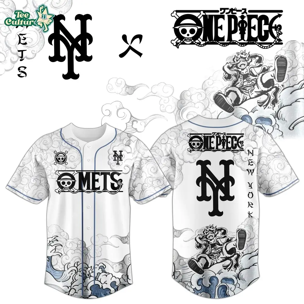 New York Mets x One Piece Jersey 2026 Luffy Gear 5