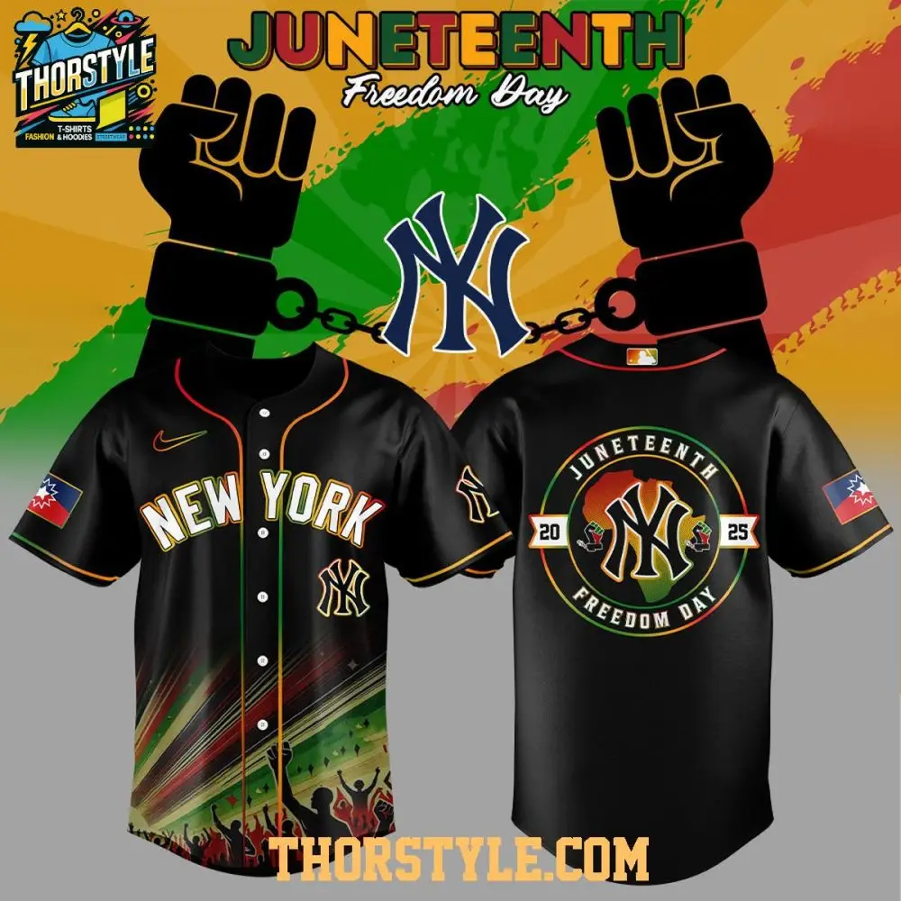 New York Yankees 2025 Juneteenth Freedom Day Proud Baseball Jersey