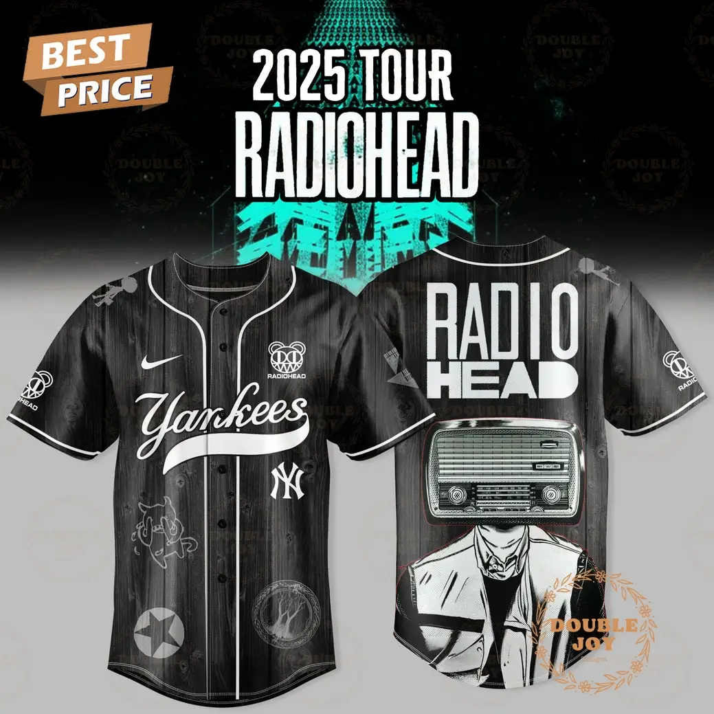 New York Yankees 2025 Tour Radiohead Baseball Jersey