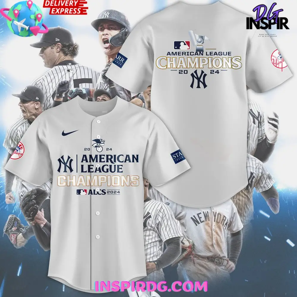 New York Yankees American League Champions 2024 Baseball Jersey