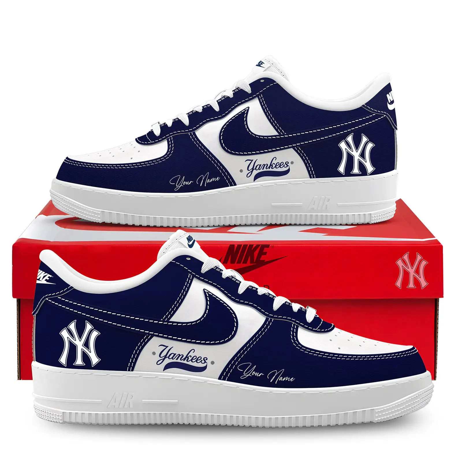 New York Yankees Customized Air Force 1 Shoes | IF85