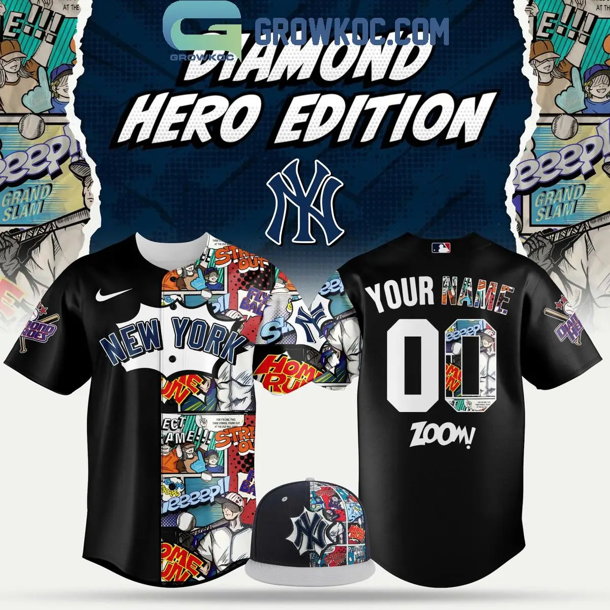 New York Yankees Diamond Hero 2025 Personalized Jersey