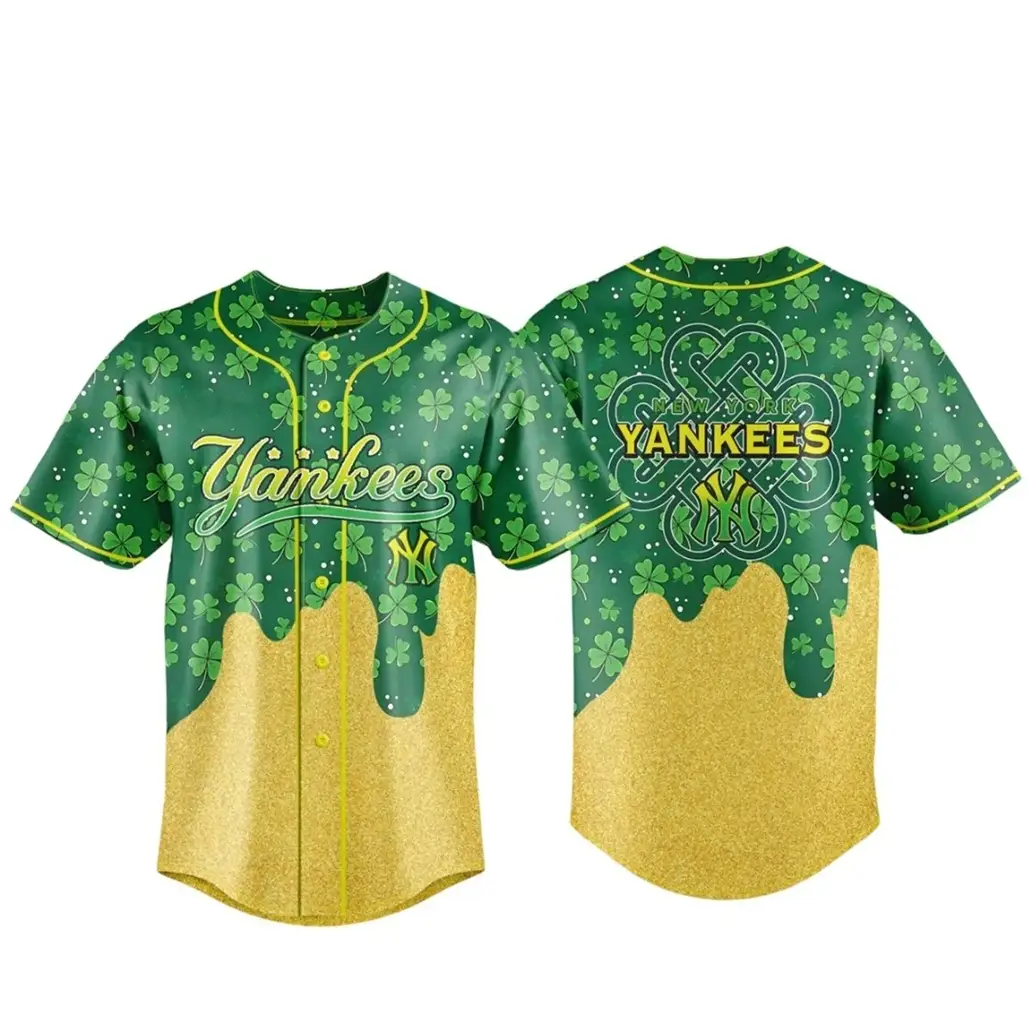 New York Yankees Happy St Patrick’s Day 2026 Baseball Jersey - Tazila