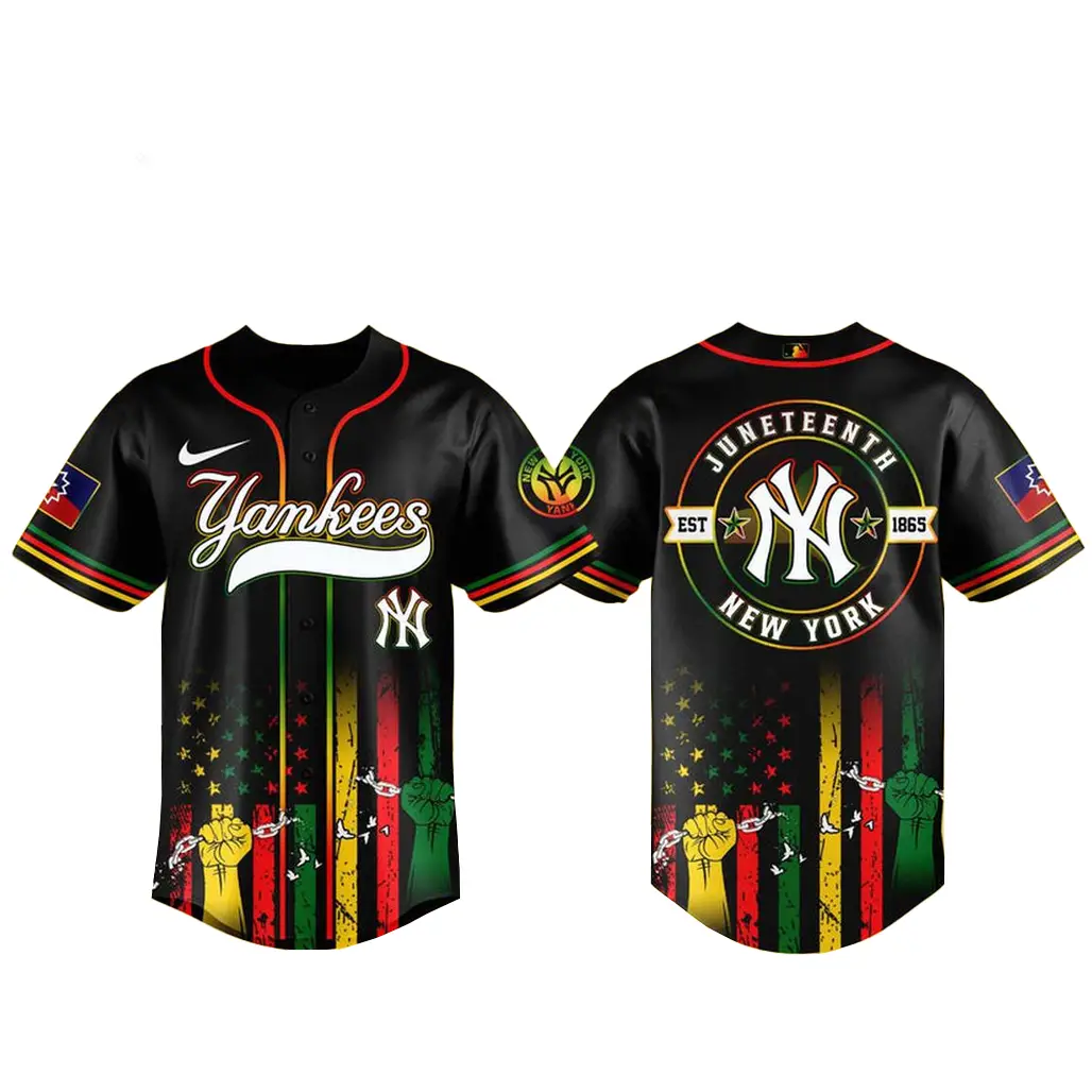 New York Yankees Juneteenth Day 2026 Celebration Baseball Jersey - Tazila