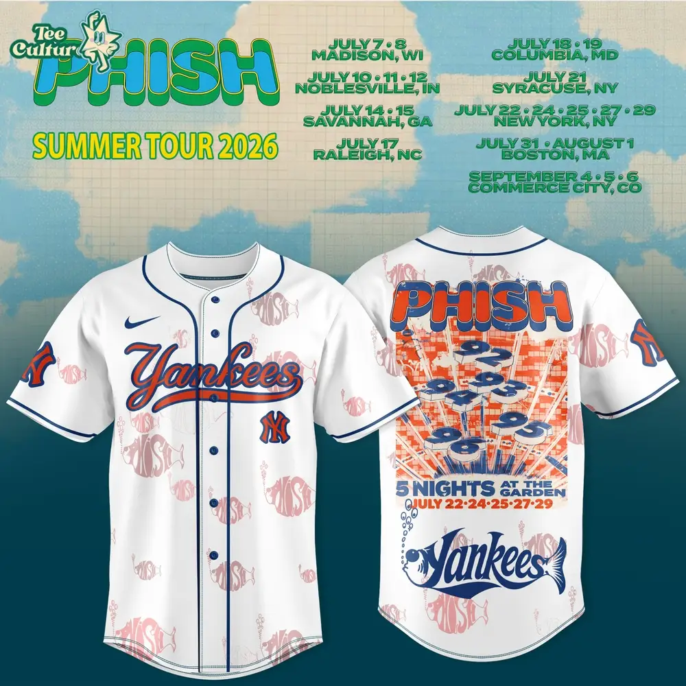 New York Yankees MLB x Phish Summer Tour 2026 Limited Jersey