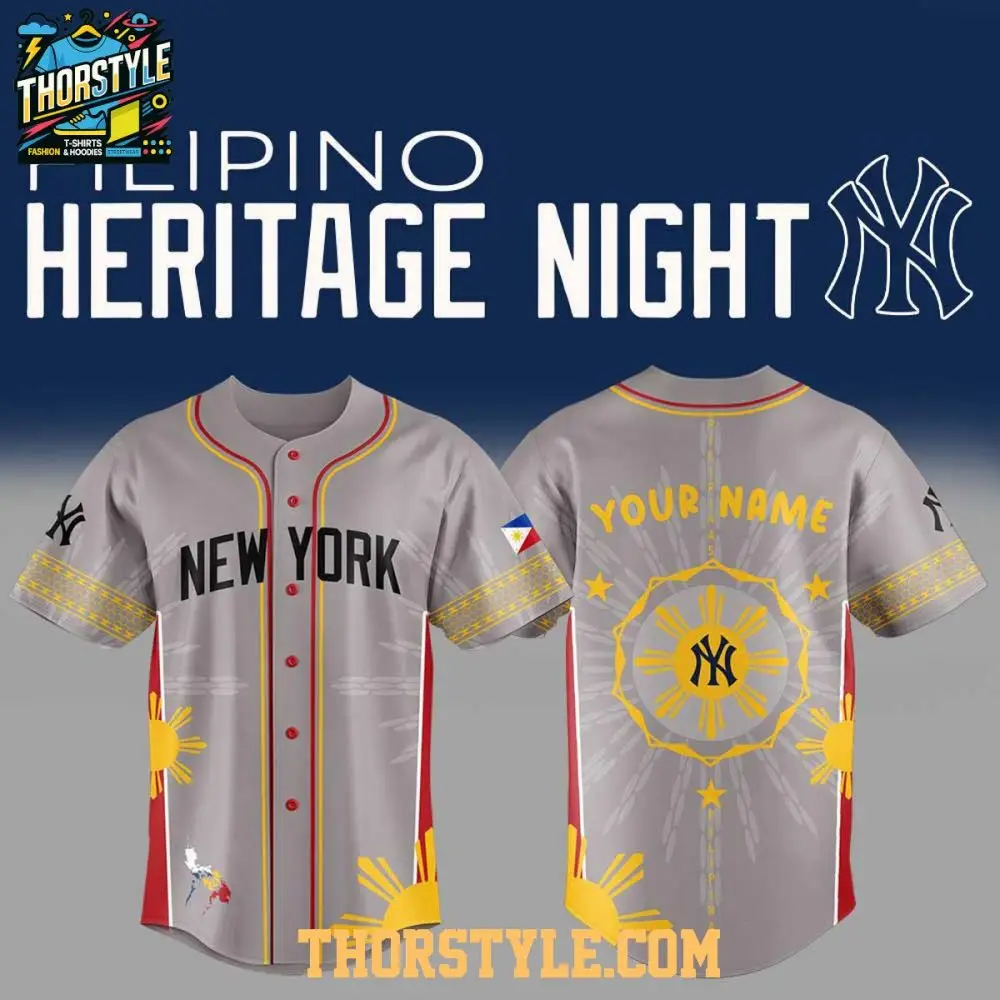 New York Yankees Pinoy Filipino Heritage 2025 Culture Baseball Jersey