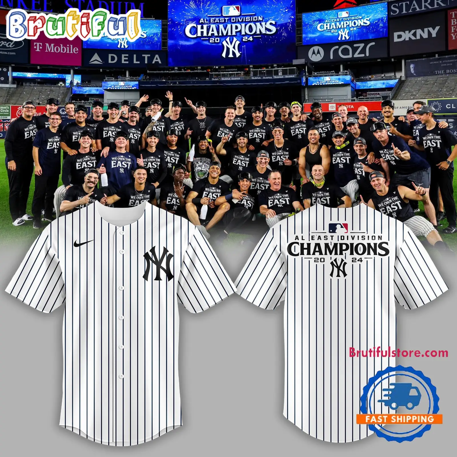 New York Yankees Special 2024 AL East Division Champions Jersey Shirt