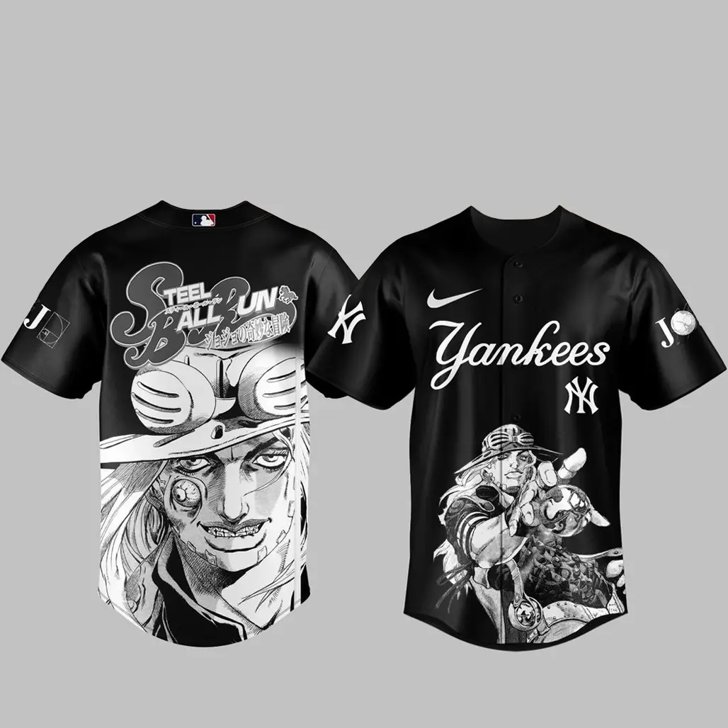 New York Yankees Steel Ball Run 2026 Major League Baseball Jersey - Tazila New York Yankees Steel Ball Run 2026 Major League Baseball Jersey - Tazila - Image 1